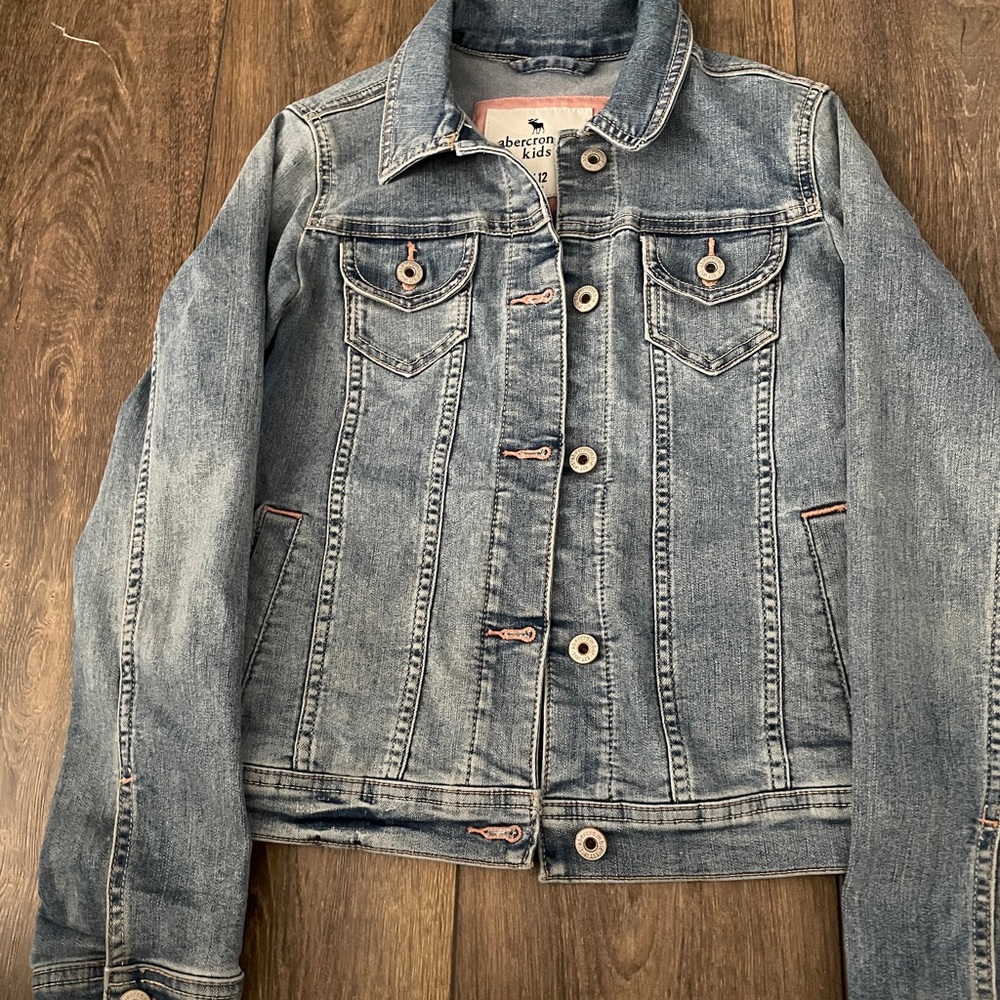 abercrombie and fitch kids jean jacket